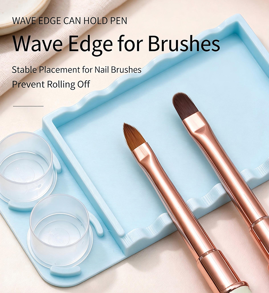 rnt-865 new multi-function nail tool, remover cotton pad rack, brush holder & dappen dish