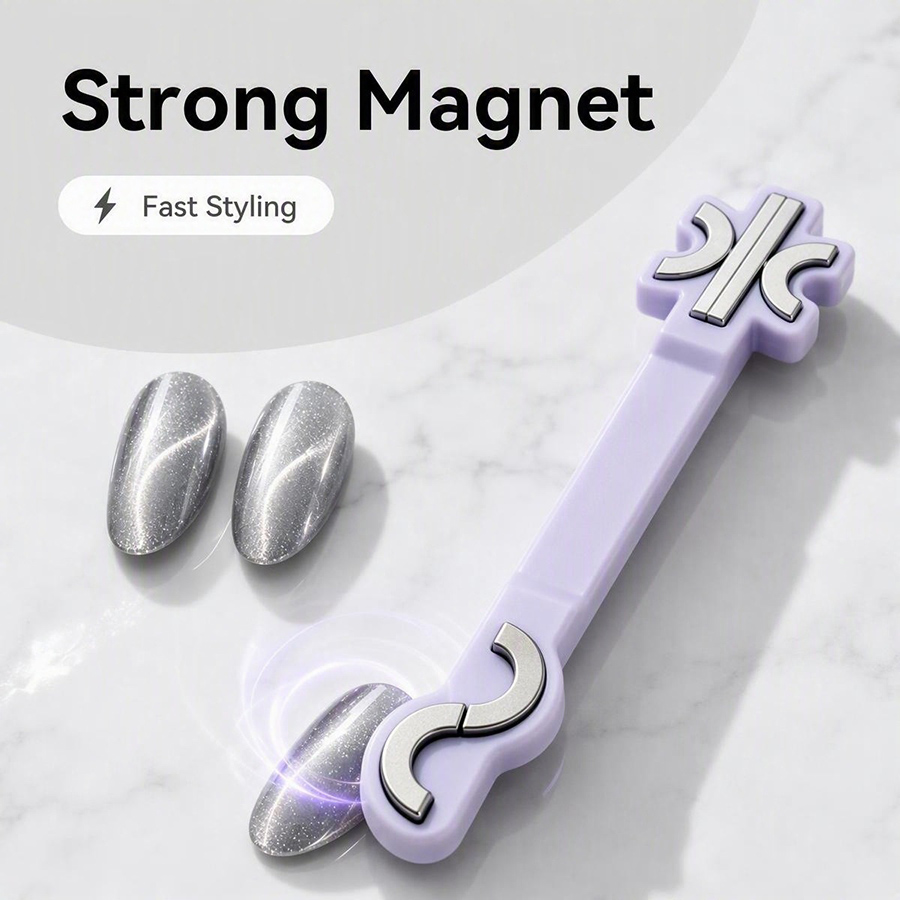 rnt-866 s-shaped ribbon cat eye nail magnet