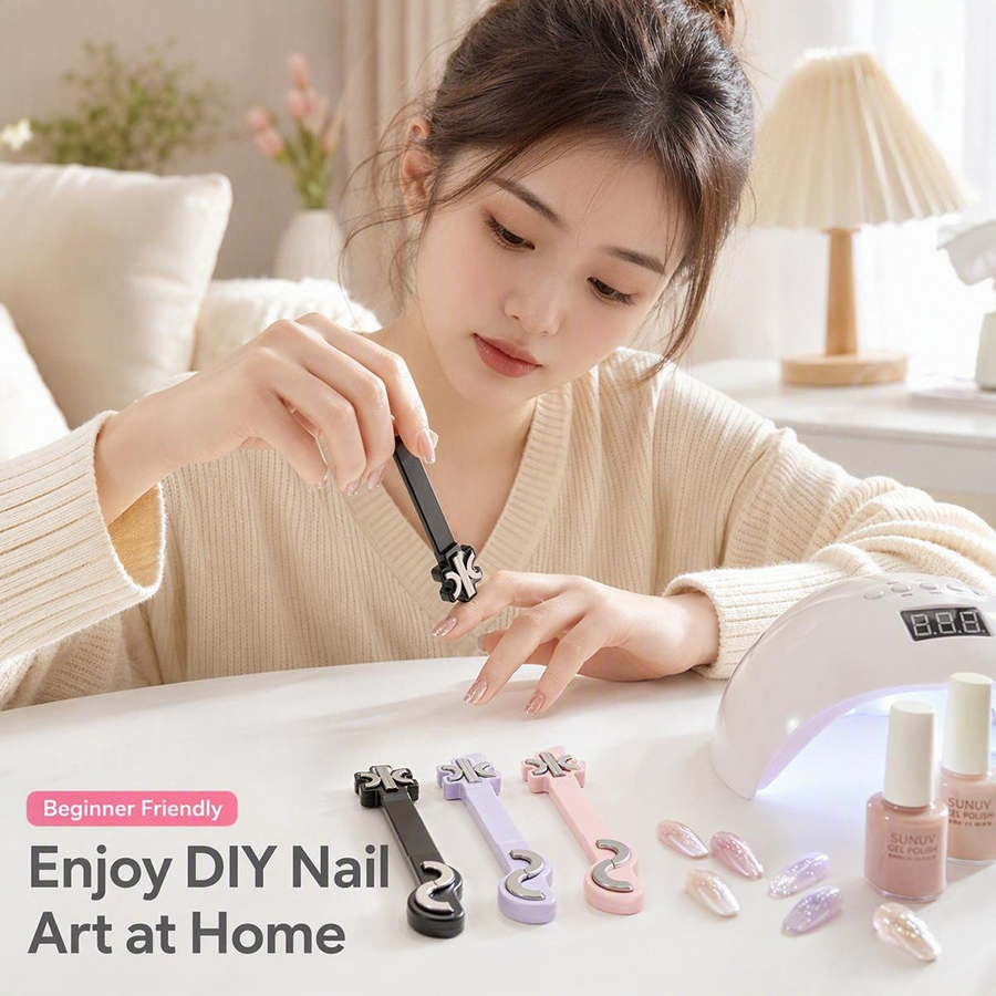 rnt-866 s-shaped ribbon cat eye nail magnet