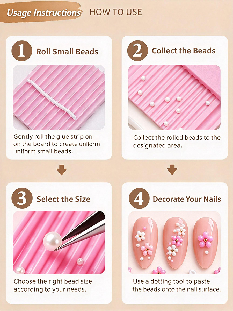 rnt-868 3mm nail gel ball roller 2pcs
