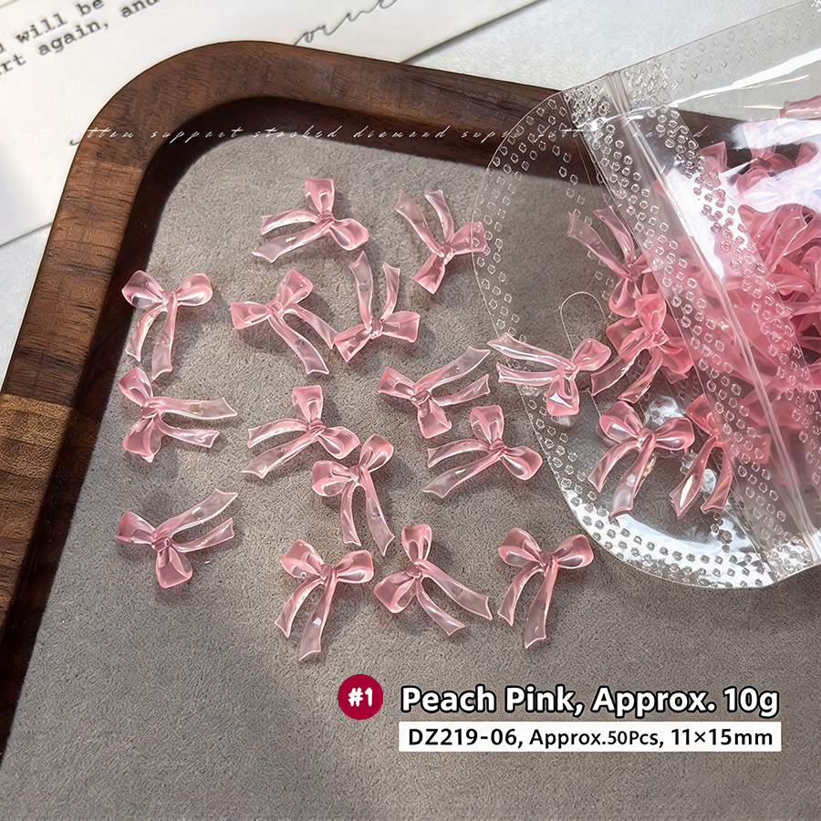 d311 soft sculpt matte bow nail charms