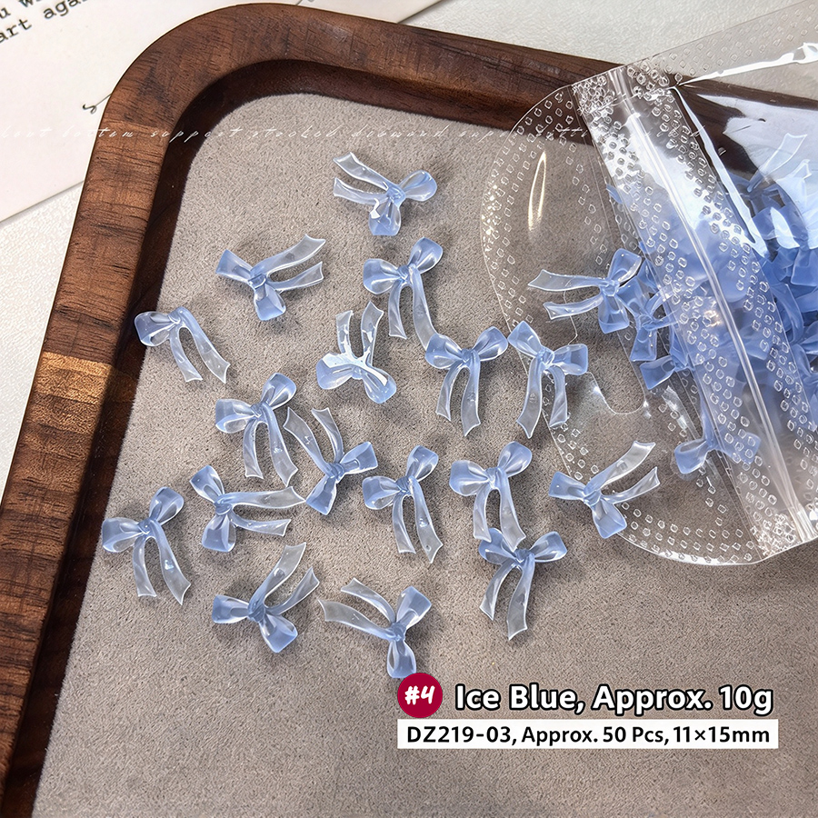 d311 soft sculpt matte bow nail charms