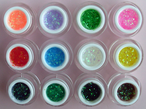rnug-40 glitter color gel set