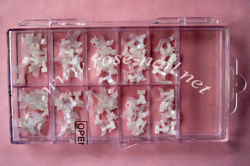 rnt-019-21 pearl clear french edge tip