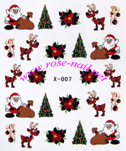 x-007 nail sticker