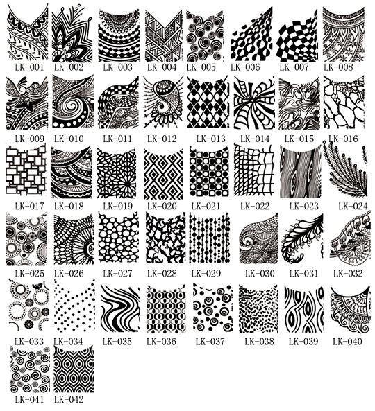 lk-001/042 black hollow french tattoo