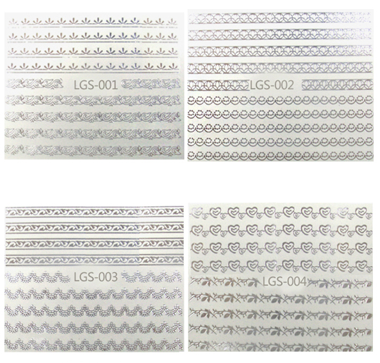 s-lgs-001/011 silver nail tattoo