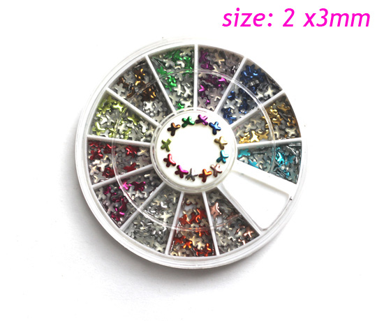 rnmf-88 3d butterfly metallic flakes