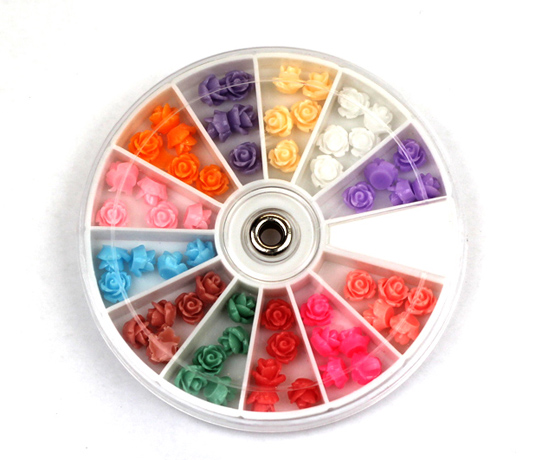 rnac-89 resin nail rose flower-1