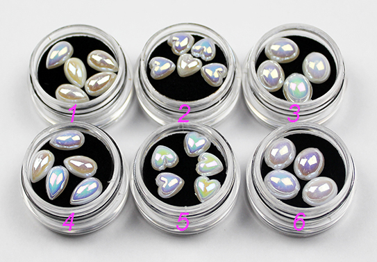 d100 nail art pearl