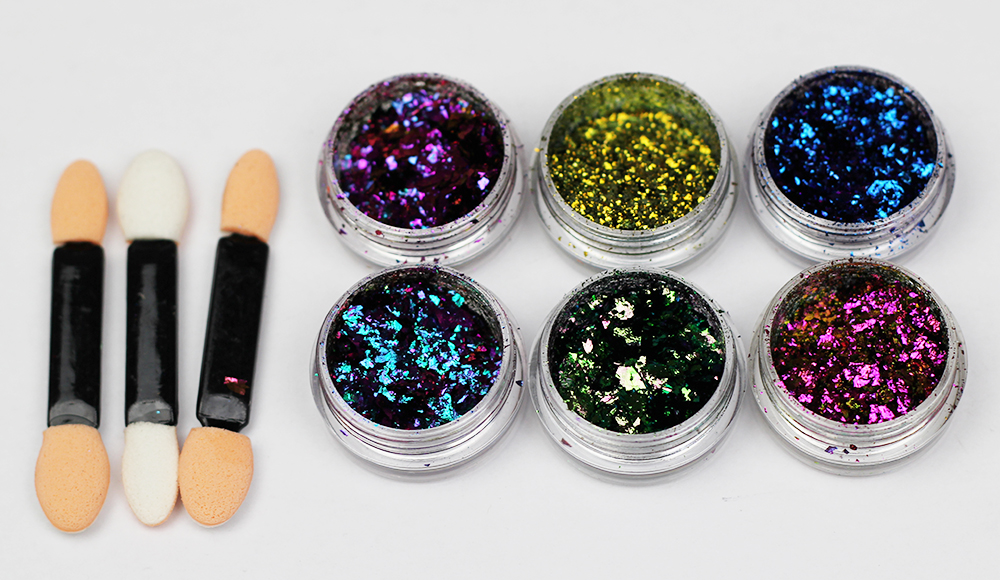 colored nail art foil