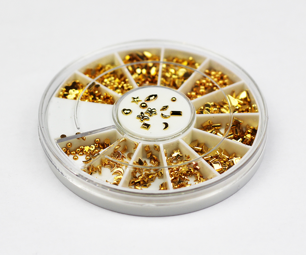 acryl metal-imitating nail deco