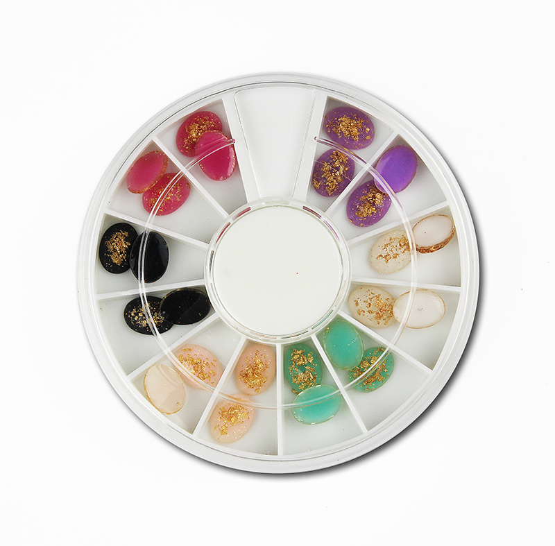 gold foil resin deco