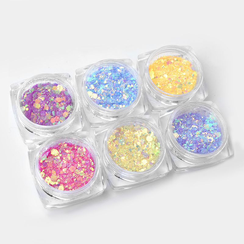 light-change glitter powder