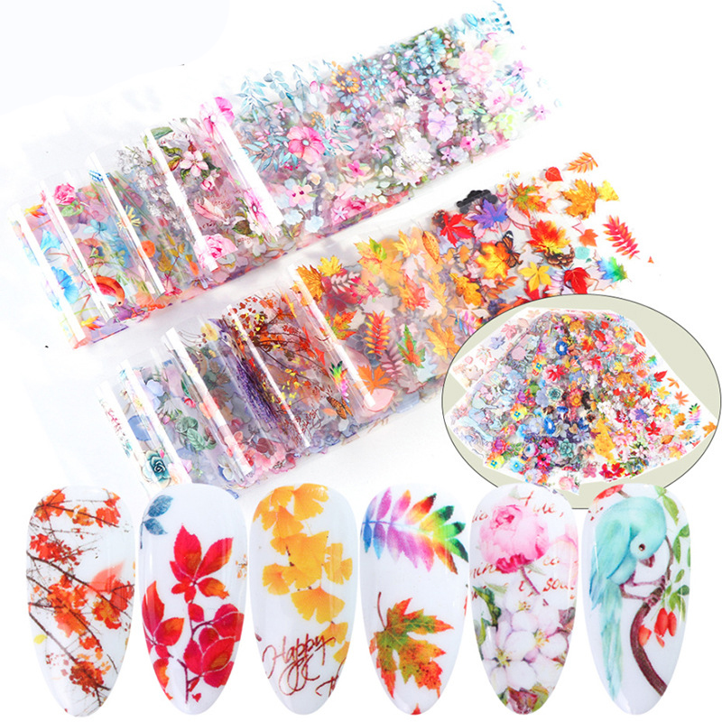 flower theme transfer foil