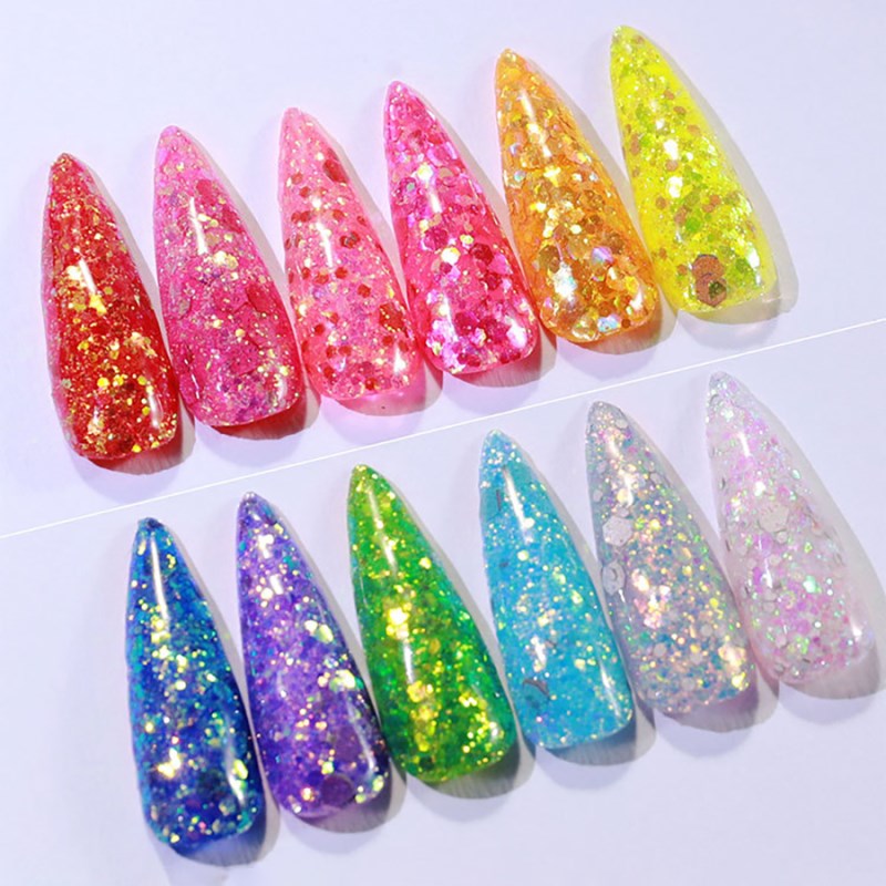 bright reflective glitter