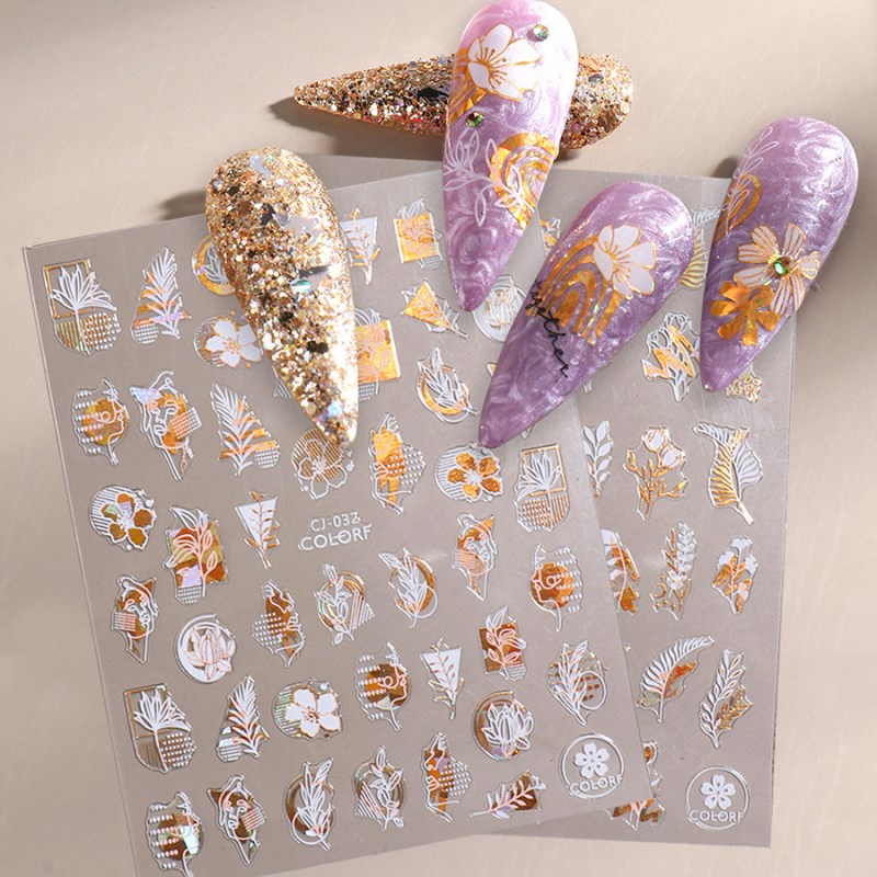 abstract laser sticker