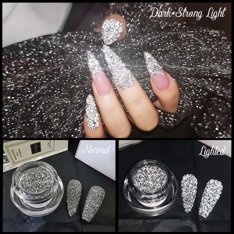 high-gloss broken rhinestone powder