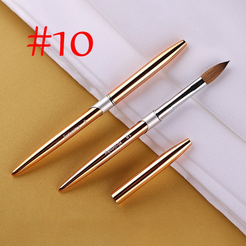 10* metallic color kolinsky acrylic brush