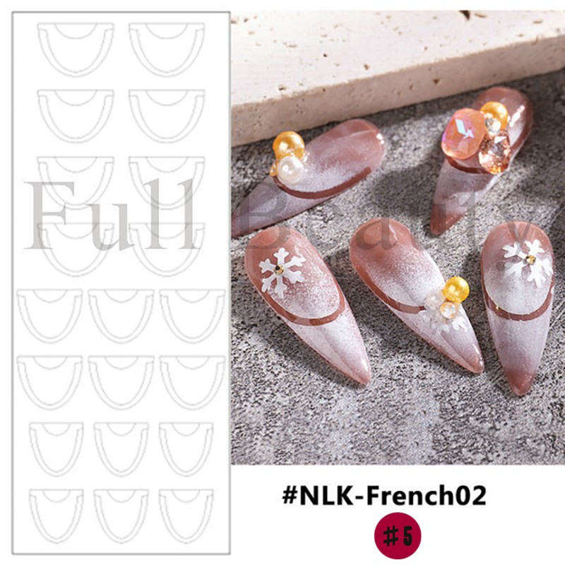 stencil print nail sticker