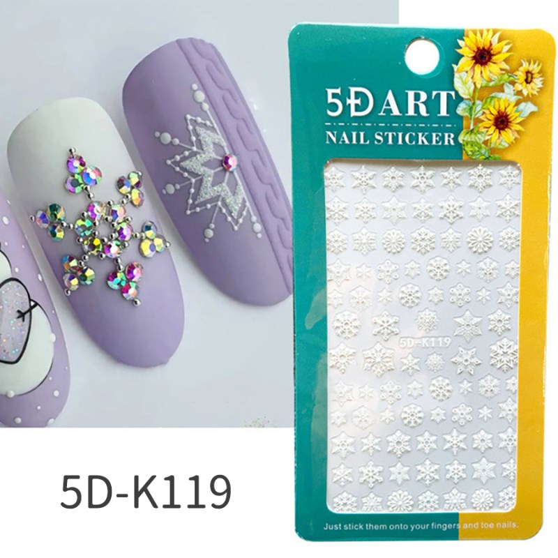 5d-k119-126 5d relief sticker