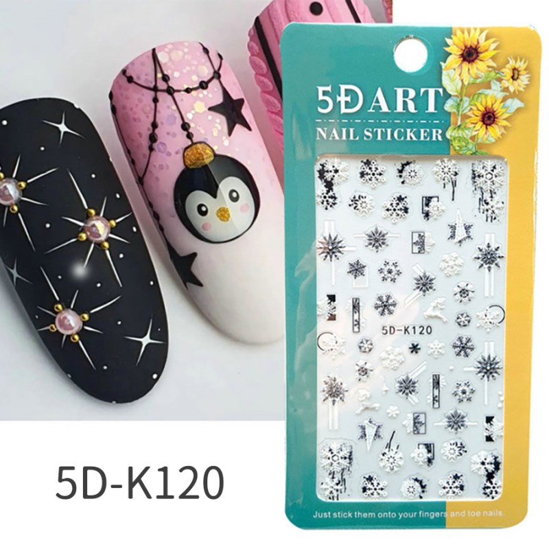 5d-k119-126 5d relief sticker