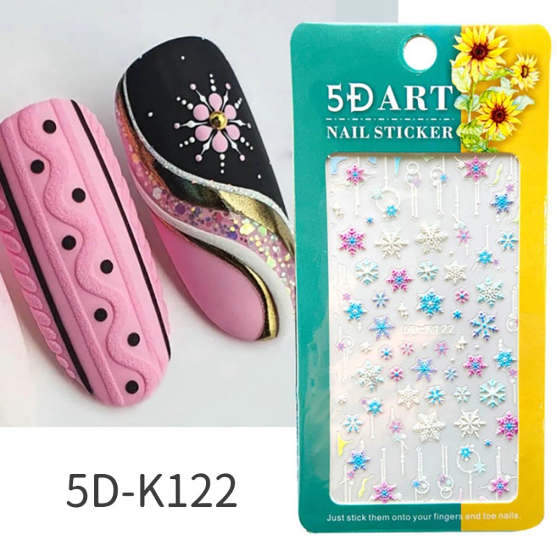 5d-k119-126 5d relief sticker