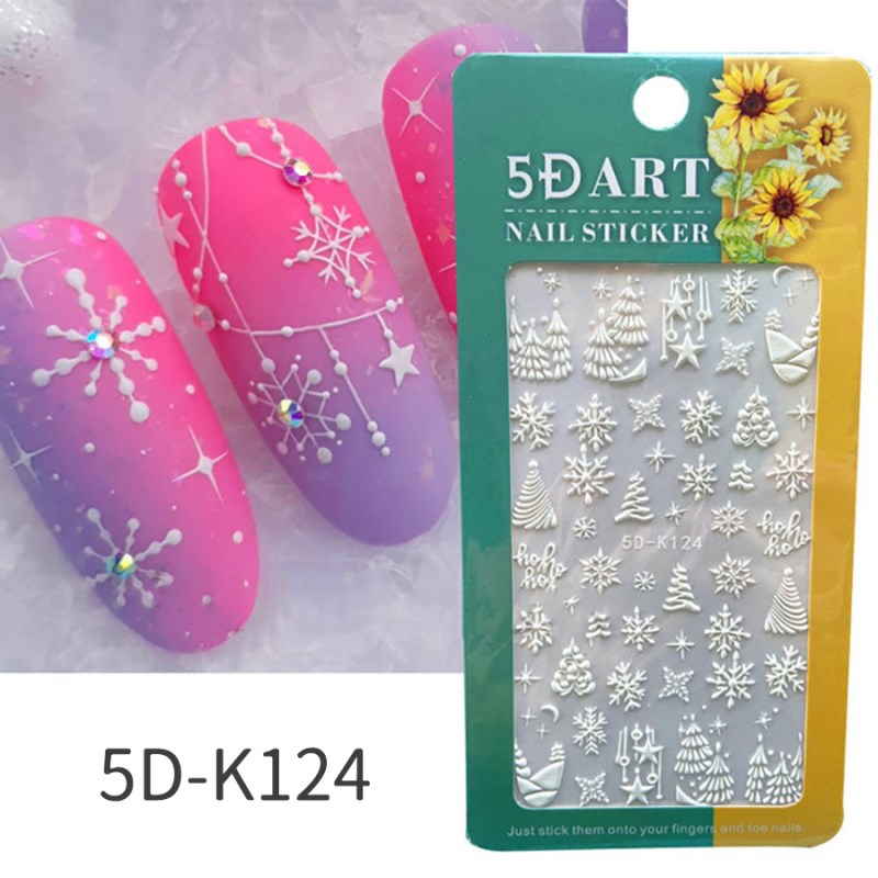5d-k119-126 5d relief sticker