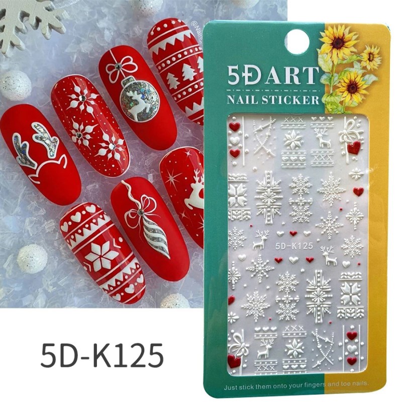 5d-k119-126 5d relief sticker