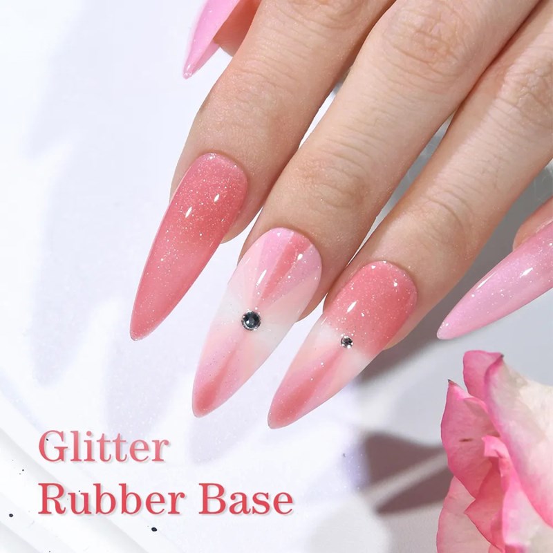 rnug-118 glitter rubber polish