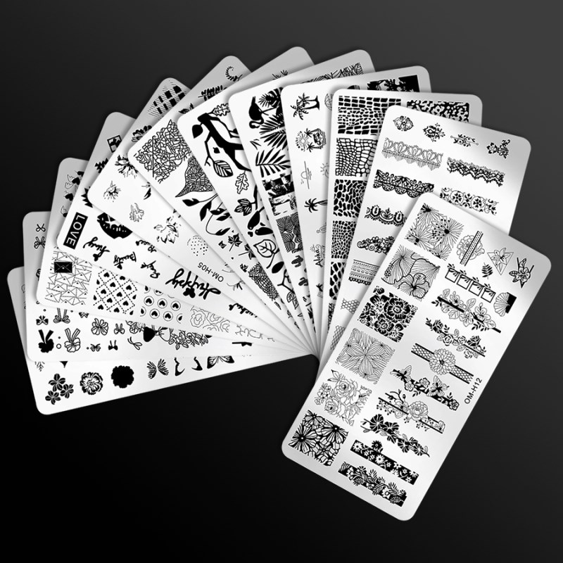 rnme-58 2023 new arrival stamping nail art plate