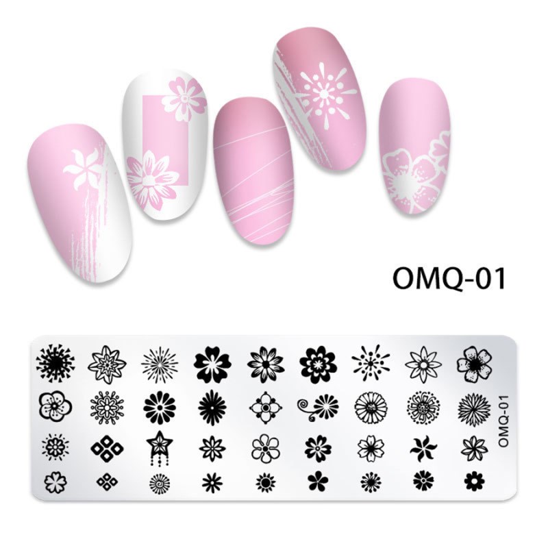 rnme-59 2023 new arrival stamping nail art plate