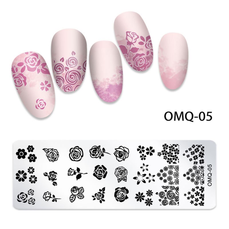 rnme-59 2023 new arrival stamping nail art plate