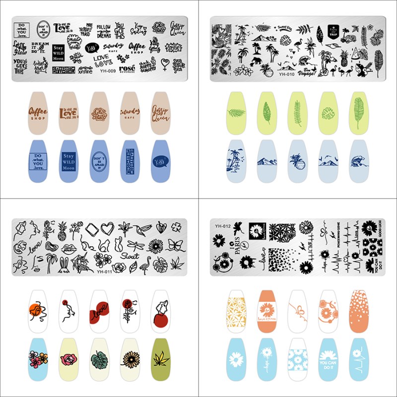 rnme-60 2023 new arrival stamping nail art plate