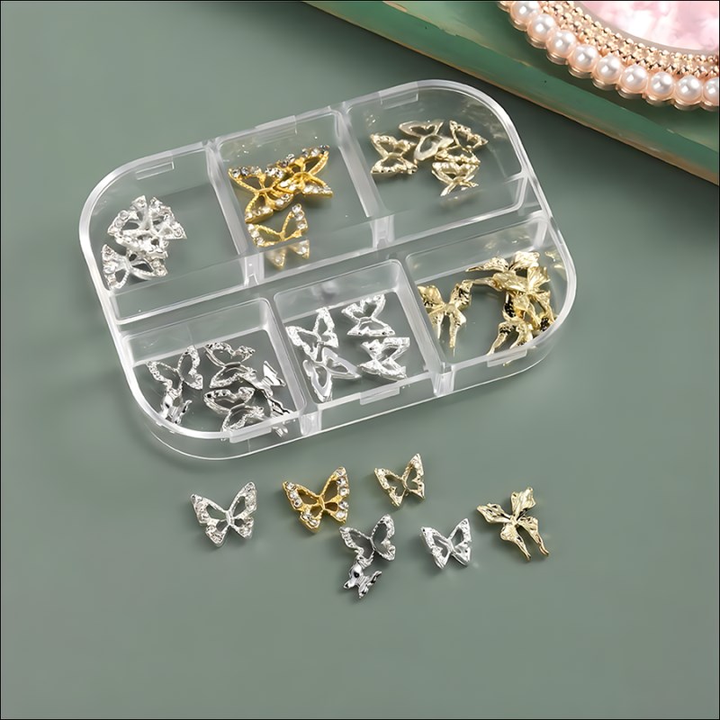 d267 butterfly diamond alloy decoration