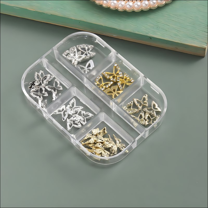 d267 butterfly diamond alloy decoration