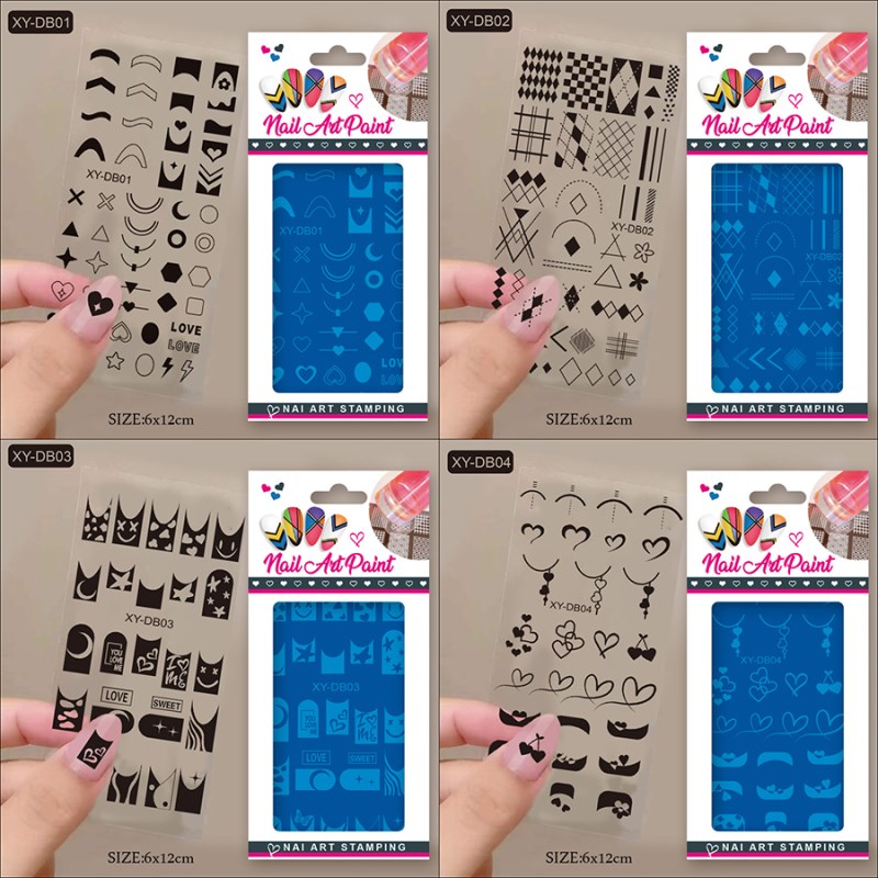 rnme-61 new arrival french nail print steel plate