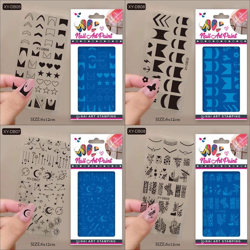 rnme-61 new arrival french nail print steel plate