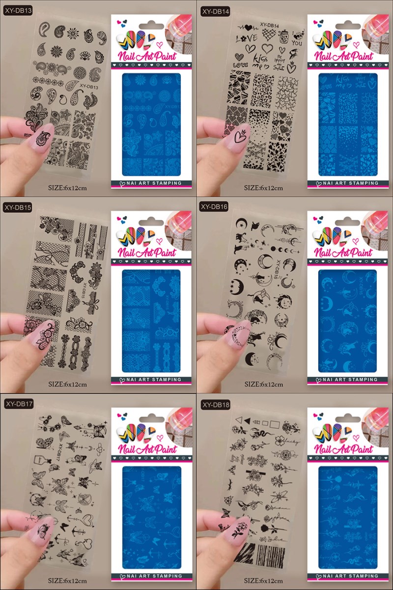 rnme-61 new arrival french nail print steel plate