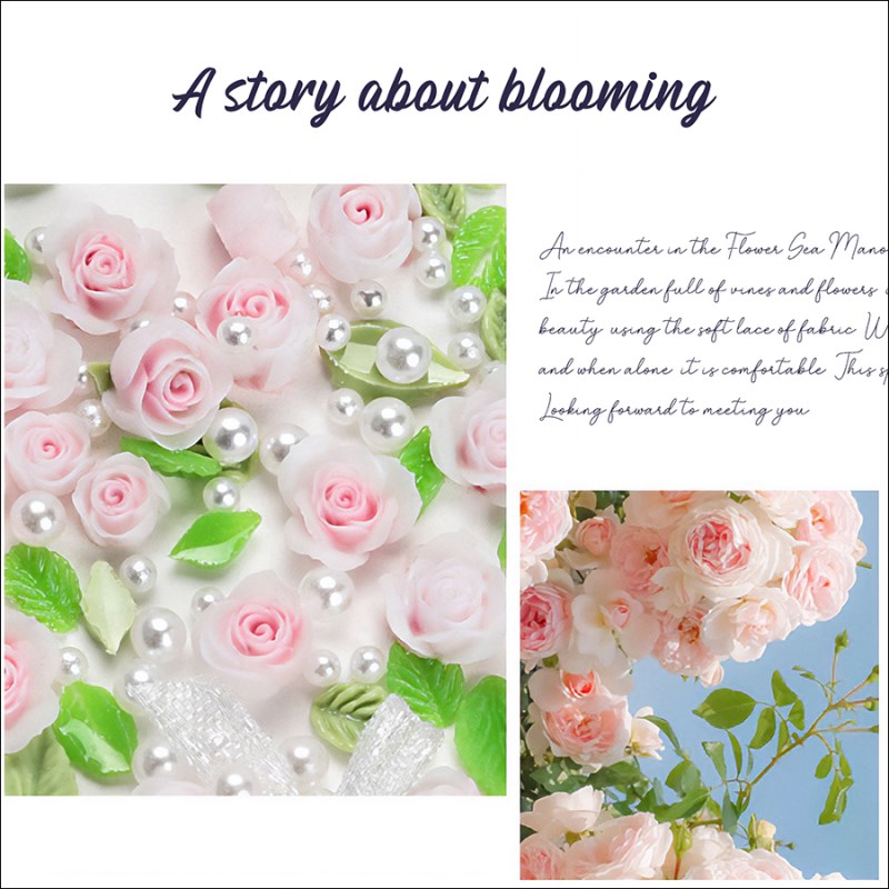 d270 nail art 3d rose jewelry
