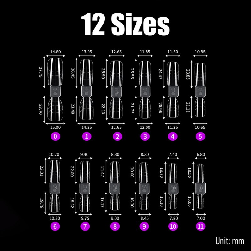 rntip-194 nail extension model (120 piece box)