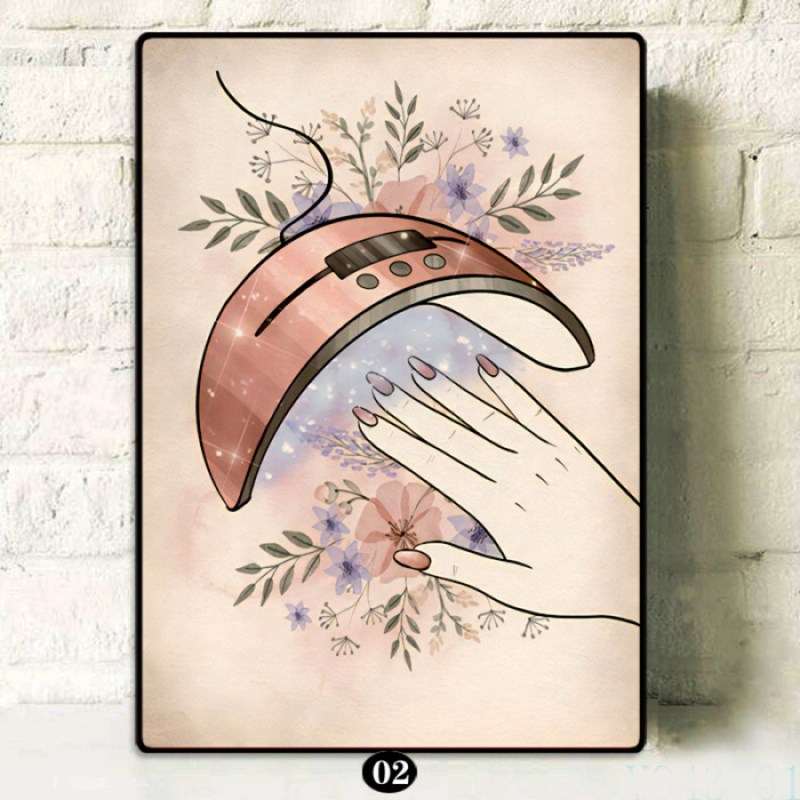 rnt-834 (30*40cm)ネイルサロン壁画を飾る