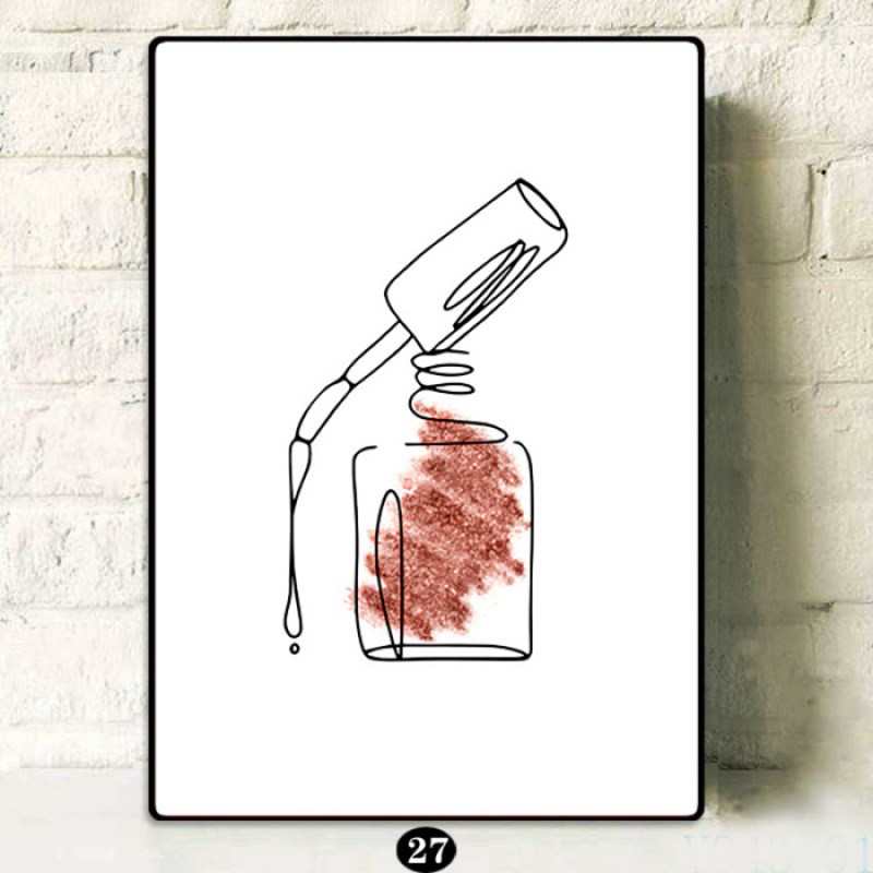 rnt-836 (50*70cm)ネイル美まつげサロン店装飾壁画