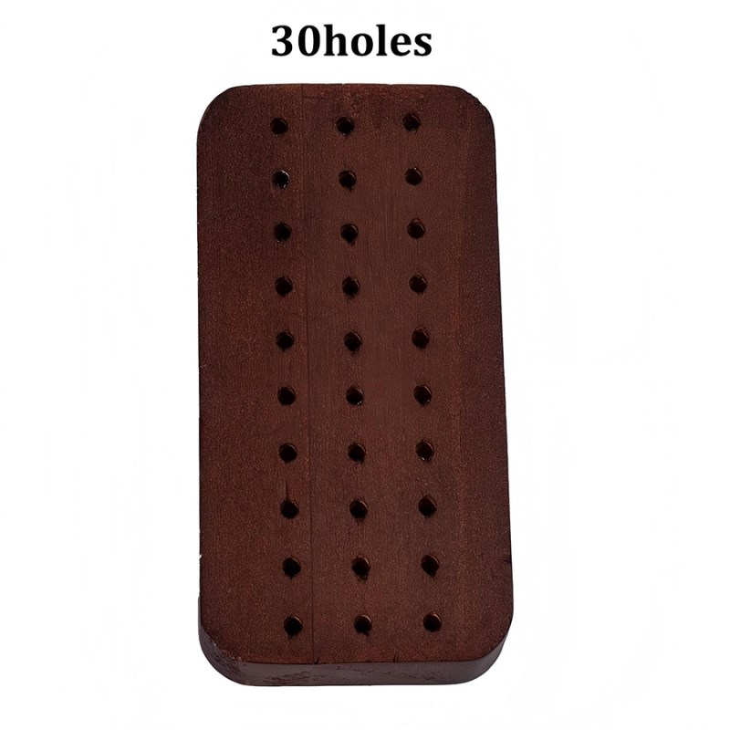 rnt-844 walnut polishing head storage box with 30 holes