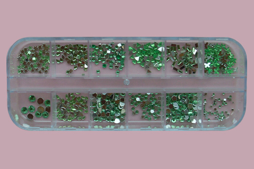 RNAR-40 Green Rhinestone Set