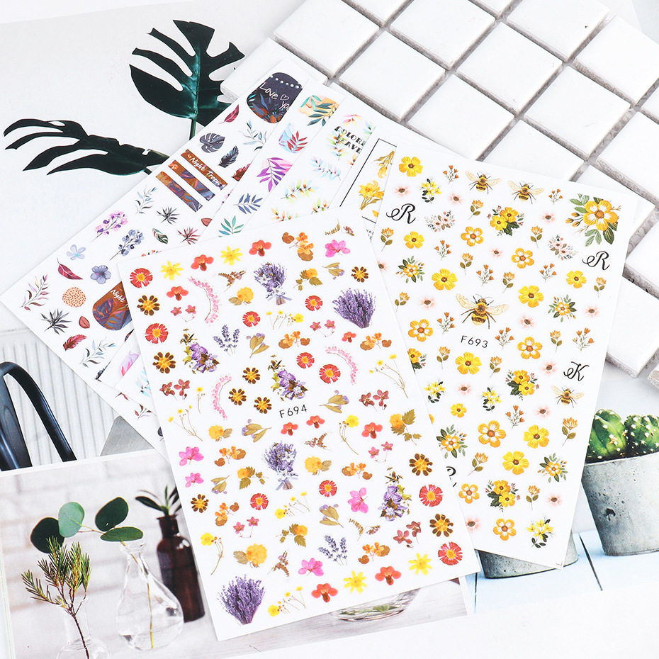 Maple Leaf&Dry flower&Face&Abstract Stickers