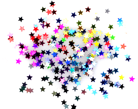 镭射五角星亮片