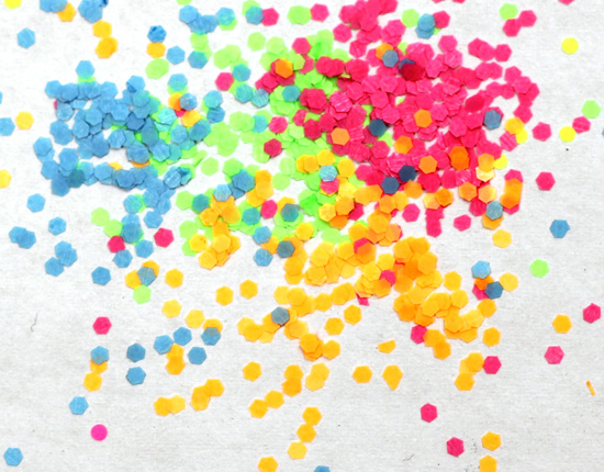 2毫米六角形荧光亮片