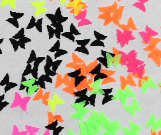 蝴蝶形荧光亮片