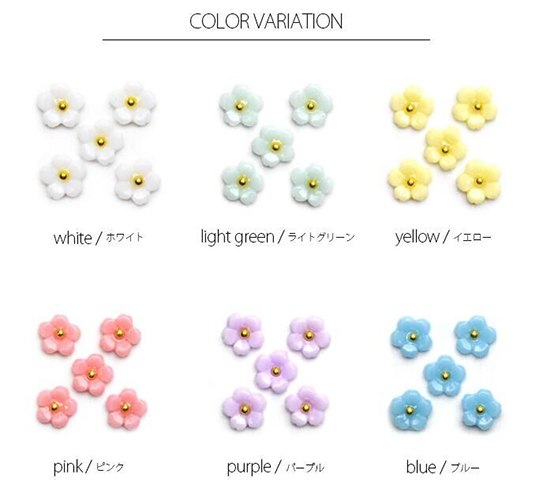 rnac-92 3d nail art resin flowers